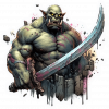 Orco con Espada Cimitarra 02