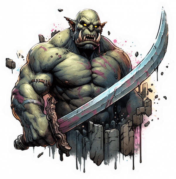 Orco con Espada Cimitarra 02