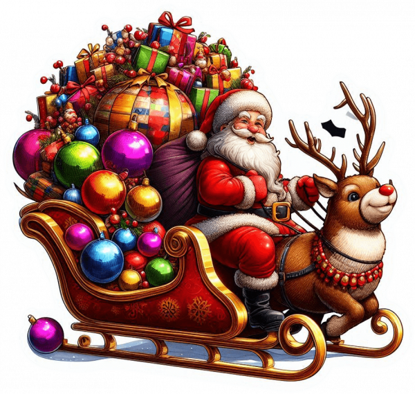 Santa y Rudolf Navidad 02