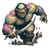 Orco con Espada Cimitarra 05
