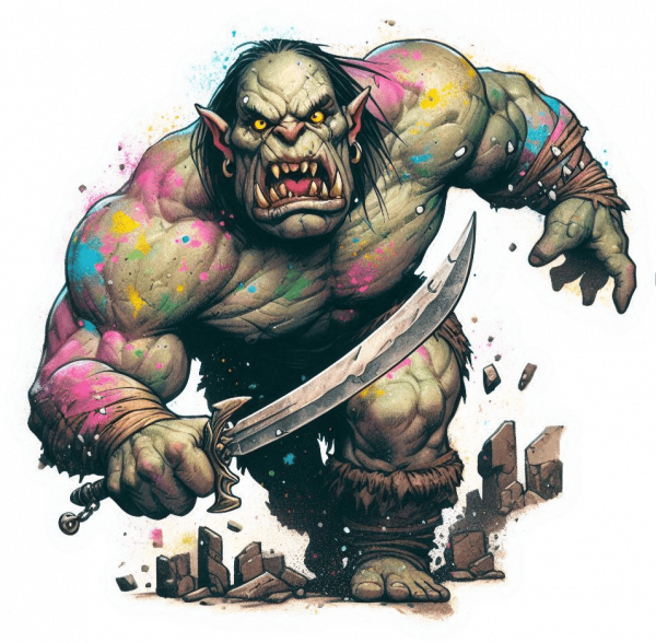 Orco con Espada Cimitarra 05