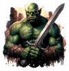 Orco con Espada Claymore 02