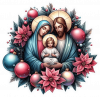 La Navidad y Poinsettias 02