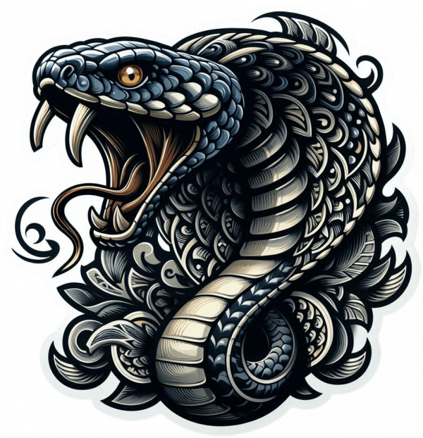 Tatuaje Realista de Cobra 02