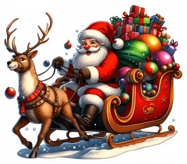 Santa y Rudolf Navidad 03
