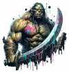 Orco con Espada Cimitarra 01