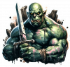 Orco con Espada Claymore 04