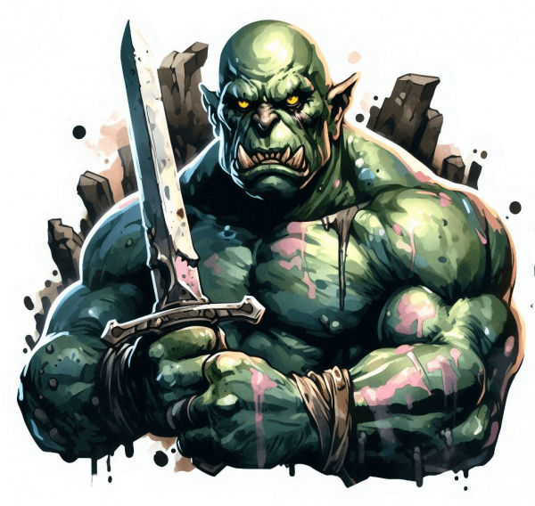 Orco con Espada Claymore 04