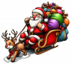 Santa y Rudolf Navidad 06