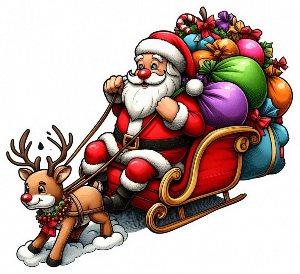 Santa y Rudolf Navidad 06