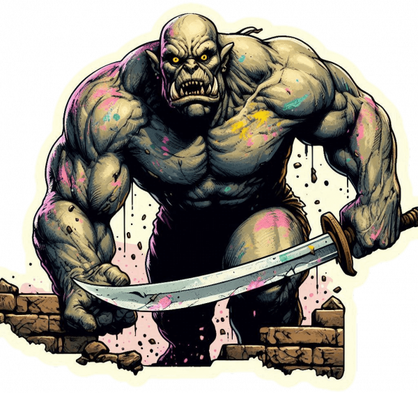 Orco con Espada Cimitarra 03