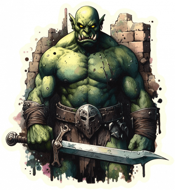 Orco con Espada Claymore 06