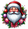 Santa Claus y Poinsettias 05