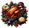 Pavo Asado Navideño Americano 02