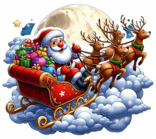 Santa y Rudolf Navidad 14