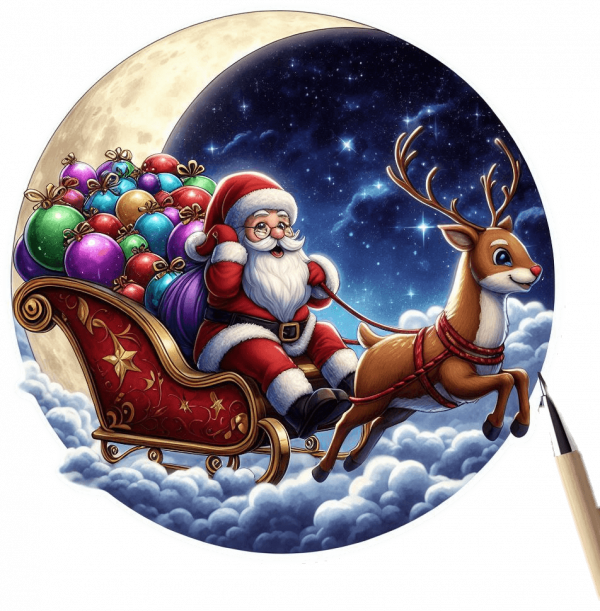 Santa y Rudolf Navidad 15