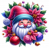 Gnomo y Poinsettias 03