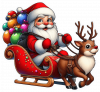 Santa y Rudolf Navidad 01