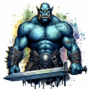 Orco con espada Greatsword 02