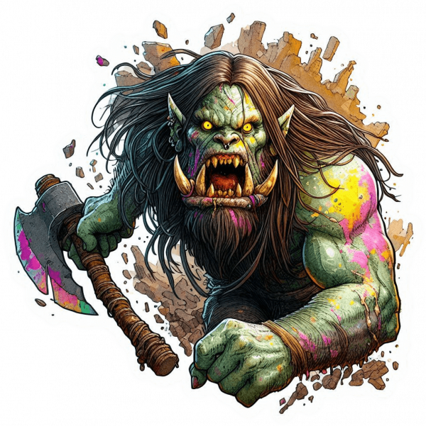 Orco con Hacha de Guerra 02