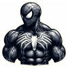 Tatuaje Blackwork Spiderman 02