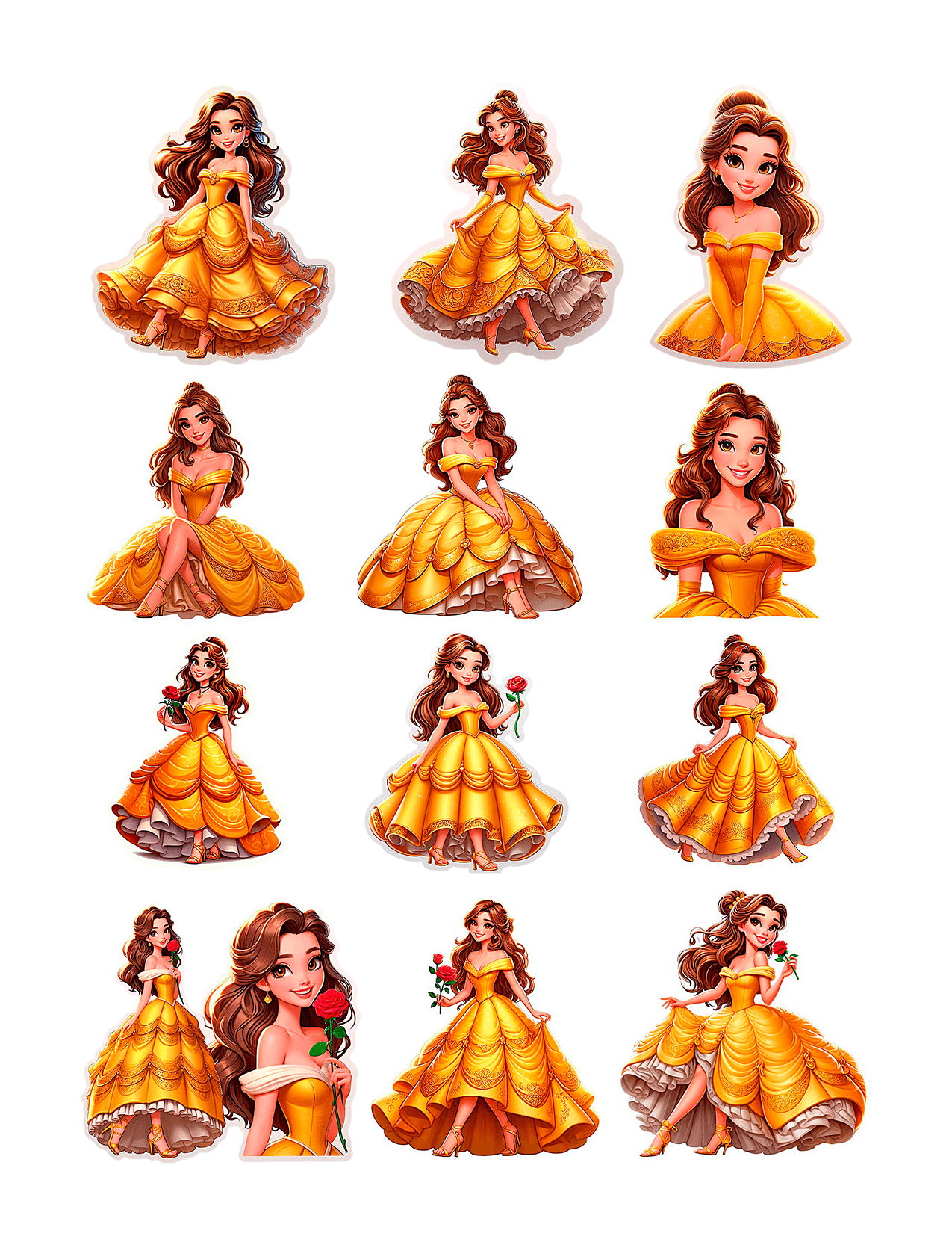 Plantilla Princesa Bella