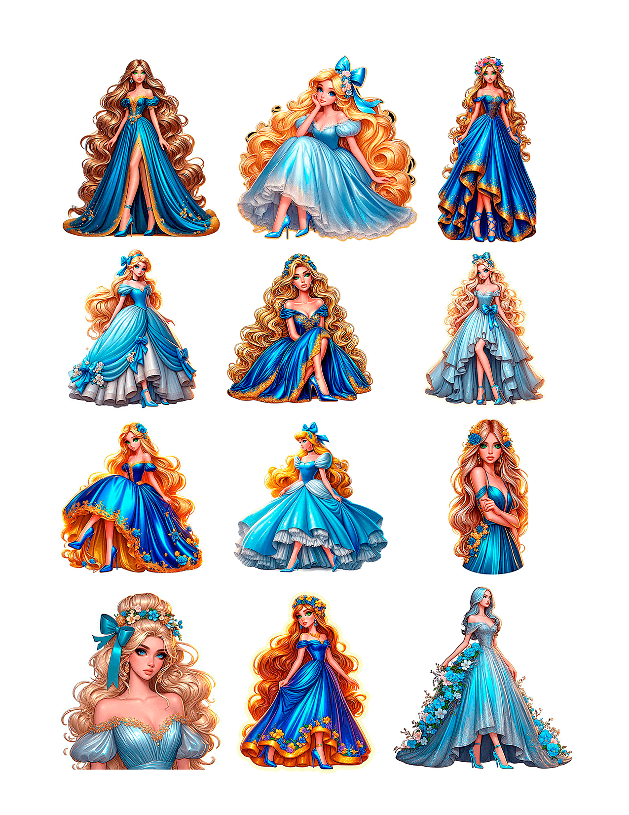 Plantilla Princesa Cenicienta