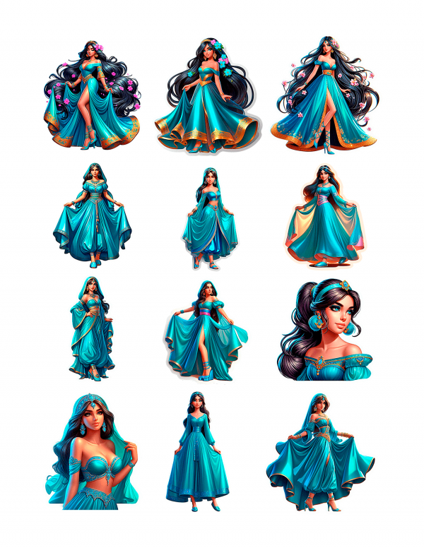 Plantilla Princesa Jasmín