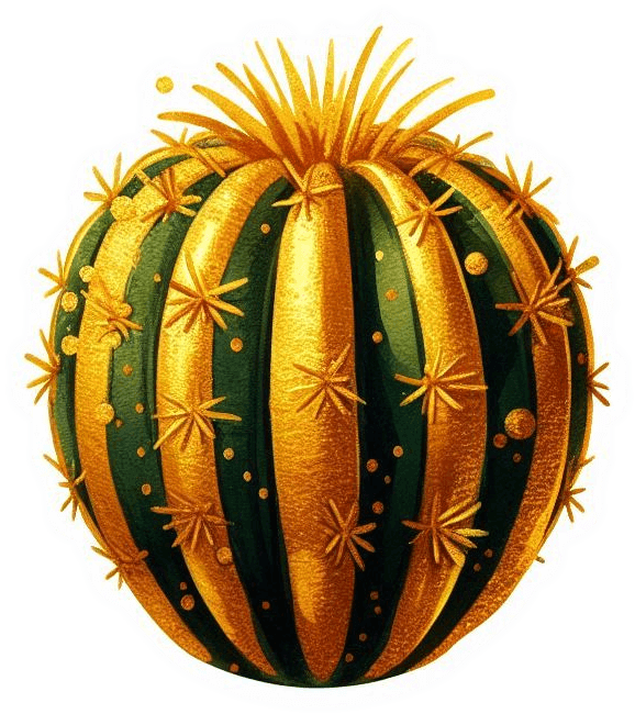 Acuarela de Cactus de Oro 03