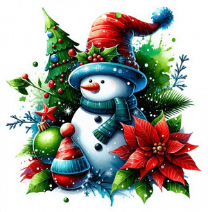 Muñeco De Nieve Y Navidad