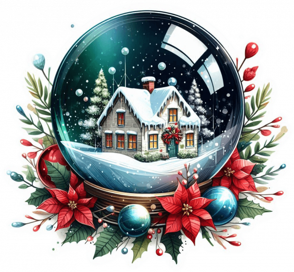 9866-Bolas de Cristal y Ponsettias 02 Bolas De Cristal Y Ponsettias