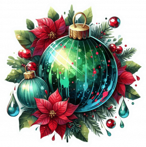 Bolas Y Lagrimas De Cristal Pulido De Navidad