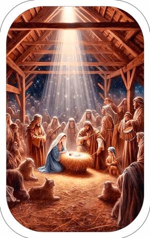 Tarjeticas El Encuentro Sagrado De La Navidad