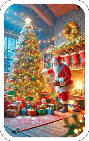 Santa Claus Y Arbolito