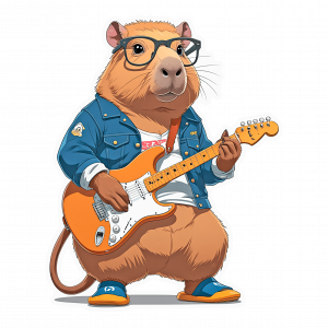 Capibara Rockero 01