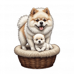 Chow Chow y Cachorro 2