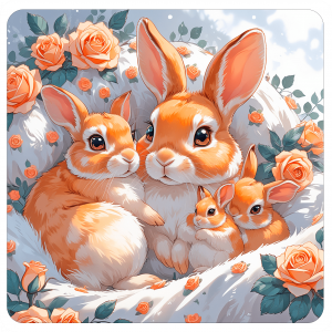 Conejo Y Su Cachorro