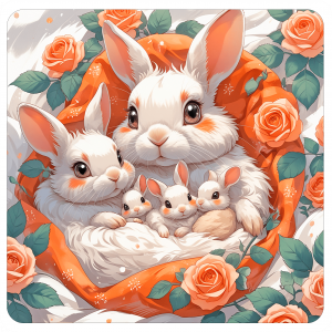 Conejo Y Su Cachorro