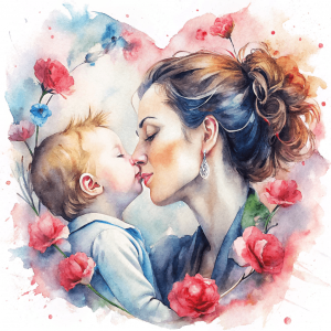 11457 Madre Niño y corazon de claveles (3)-min Madre Ni¤o y corazon de claveles (3)