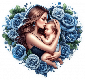 11478 Mama y Bebe corazon de Rosas 01-min Mama y Bebe corazon de Rosas 01