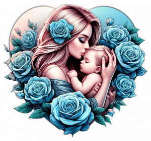 11480 Mama y Bebe corazon de Rosas 03-min Mama y Bebe corazon de Rosas 03