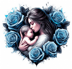 11481 Mama y Bebe corazon de Rosas 04-min Mama y Bebe corazon de Rosas 04