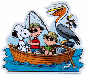 Snoopy Pescando