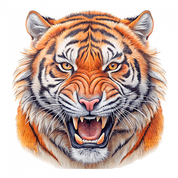 Tigre de Bengala Rugido 02