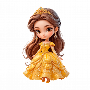 Princesa Bella Muñequita 3D