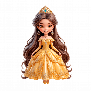 Princesa Bella Muñequita 3D