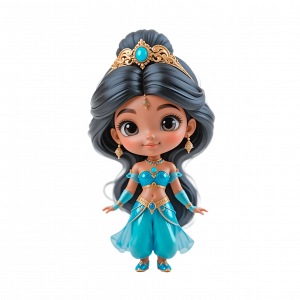 Princesa Jasmine Muñequita 3D 3D