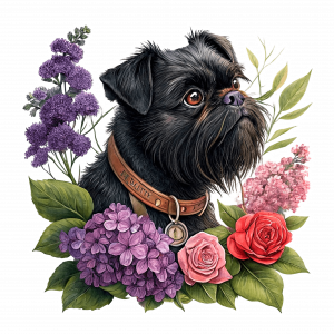 Affenpinscher en jardin