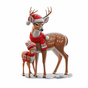 Venado Y Cervatillo De Navidad