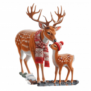 Venado Y Cervatillo De Navidad